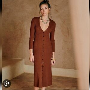 Sezane Charlie Dress Noisette